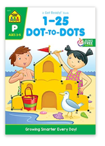 School Zone - Numbers 1-25 Dot-to-Dots Workbook