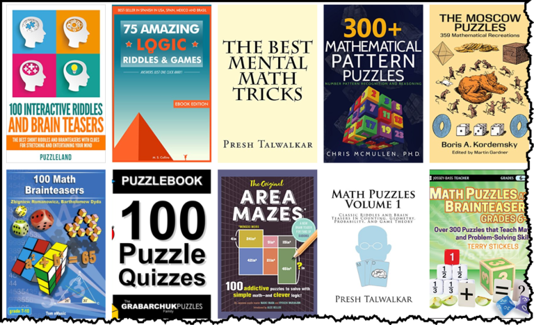 math puzzle books